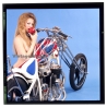 Erotic Study: Racy Blonde Pin-up Girl On Chopper*9 (Vintage Diapositive KORENJAK 1980s)