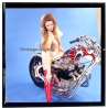 Erotic Study: Racy Blonde Pin-up Girl On Chopper*11 (Vintage Diapositive KORENJAK 1980s)