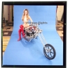 Erotic Study: Racy Blonde Pin-up Girl On Chopper*22 (Vintage Diapositive KORENJAK 1980s)