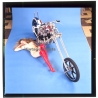 Erotic Study: Racy Blonde Pin-up Girl On Chopper*23 (Vintage Diapositive KORENJAK 1980s)