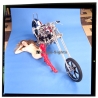 Erotic Study: Racy Blonde Pin-up Girl On Chopper*28 (Vintage Diapositive KORENJAK 1980s)