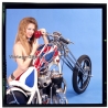 Erotic Study: Racy Blonde Pin-up Girl On Chopper*29 (Vintage Diapositive KORENJAK 1980s)