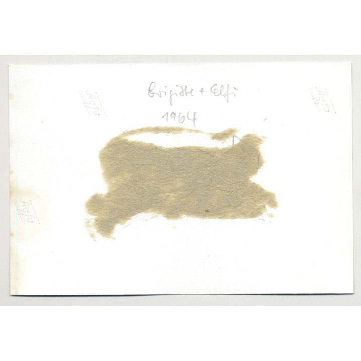 Female Ties Blonde Girlfriend W. Chain / BDSM (Vintage Photo B/W 1964)