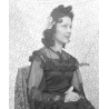 Fashion Study: Elegant Lady In Fancy Black Lace Dress *4 (Vintage Negative 18 X 13CM ~1930s/1940s)
