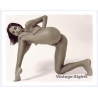 Artistic Erotic Study: Slim Sporty Nude Kneeling / Lim.Ed. 1/50 (Large Digital Photo Print ~2000s)