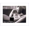 Artistic Erotic Study: Pensive Blonde Nude On Bed / Lim.Ed. 3/50 (Large Digital Photo Print ~2000s)