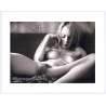 Artistic Erotic Study: Pensive Blonde Nude On Bed / Lim.Ed. 3/50 (Large Digital Photo Print ~2000s)