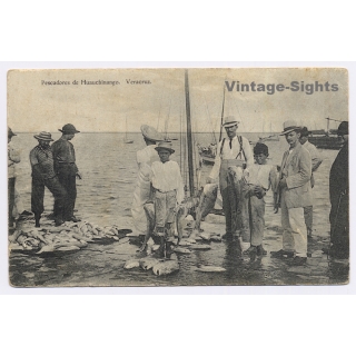 Veracruz / Mexico: Pescadores de Huauchinango / Fishmermen (Vintage PC 1910s)