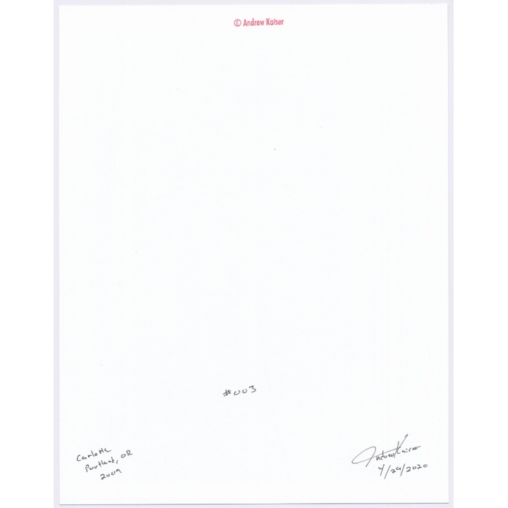 Artistic Erotic Study by Andrew Kaiser: Charlotte *3 (Large Digital Photo Print 2020)