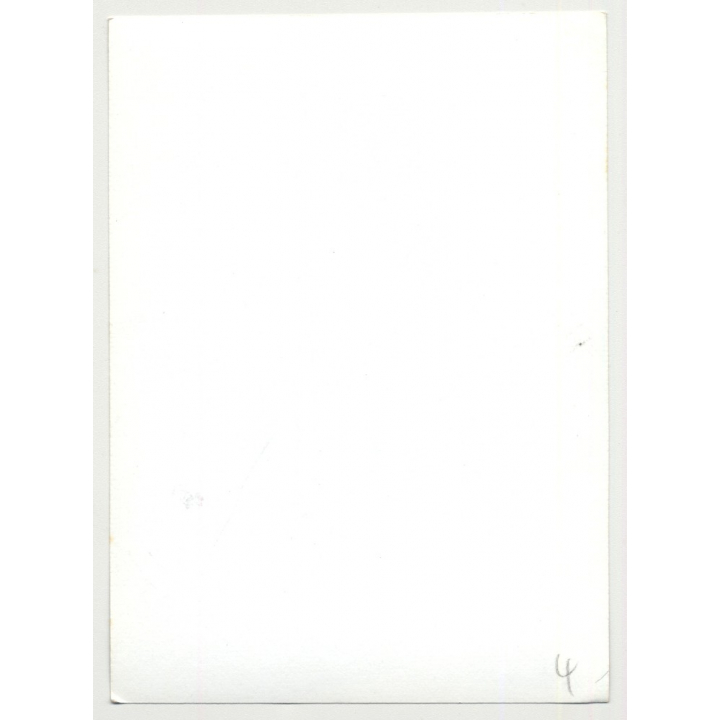 Sweet Blonde Nude In Transparent Raincoat / Umbrella (Vintage Photo B/W ~1960s)