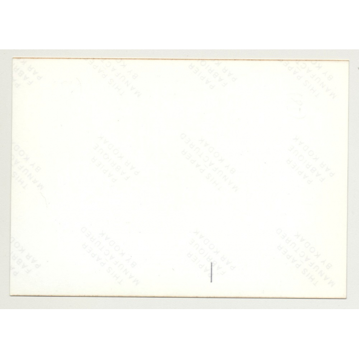 Brunette Semi Nude On Green Couch / Tan Lines - Boots  (Vintage Photo DDR ~1980s)