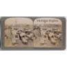 Sweden: New Market at Jönköping (Vintage Stereoscopic Photo 1900s)