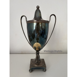 Beautiful Antique Sheffield Plate Tea Urn / Samovar  (UK 1st Half Of 19th Century)