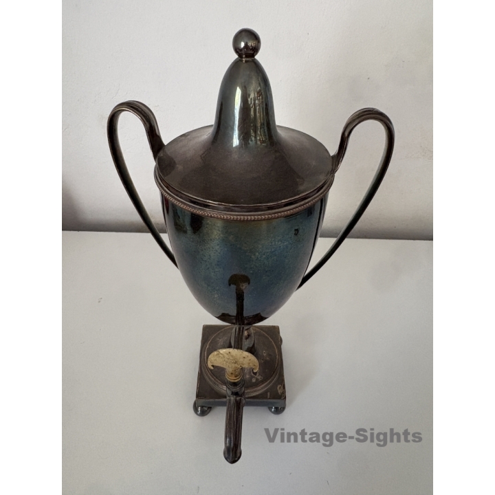 Beautiful Antique Sheffield Plate Tea Urn / Samovar  (UK 1st Half Of 19th Century)