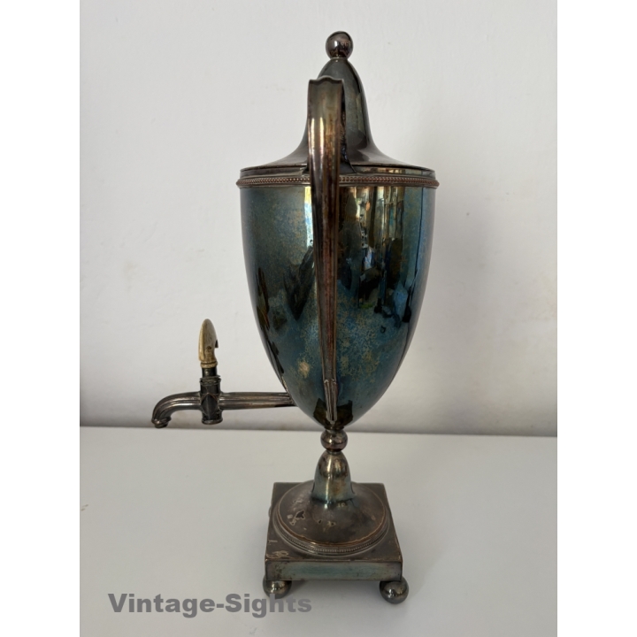 Beautiful Antique Sheffield Plate Tea Urn / Samovar  (UK 1st Half Of 19th Century)