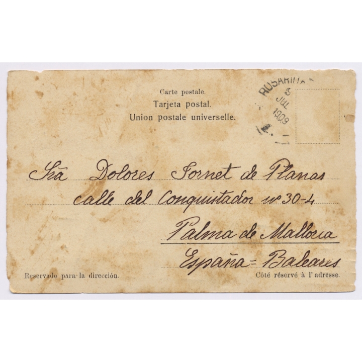 Rosario de Santa Fé: Gaucho á Caballo / Costumbres Campestres (Vintage PC 1909)