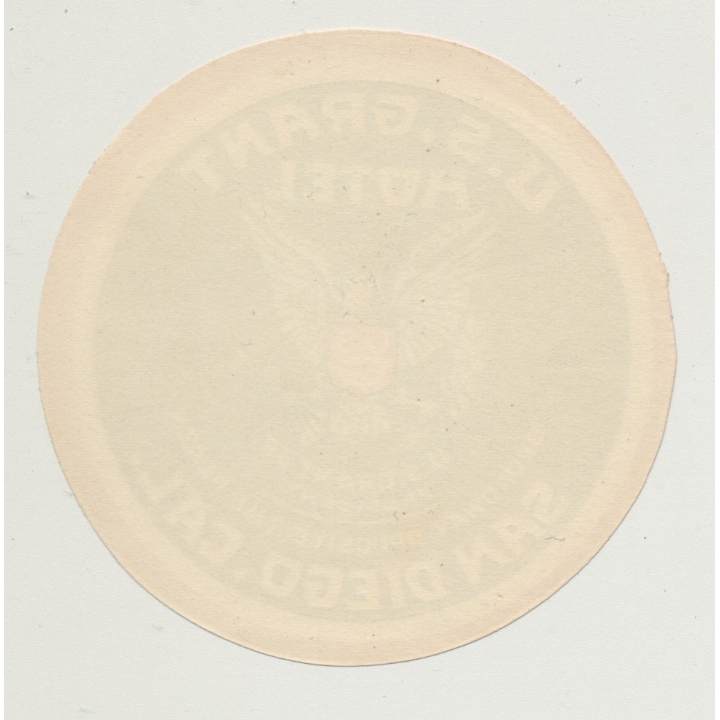 U.S. Grant Hotel - San Diego / USA (Vintage Luggage Label)