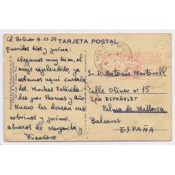 Costa Rica: Carreta - Oxen Car (Vintage PC 1954)