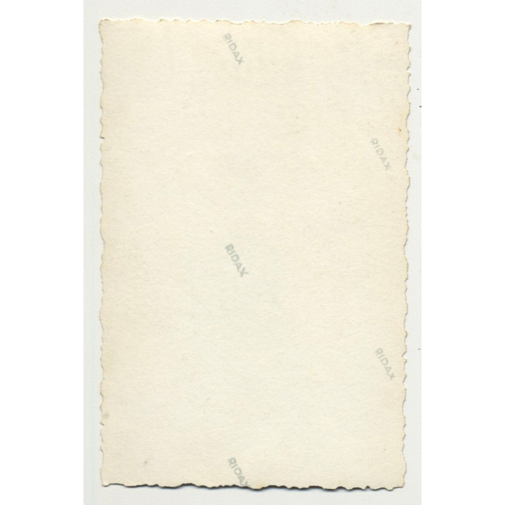 Old Native Congelese Man With Knife In Mouth / Ethnic (Vintage Photo B/W ~1930s/1940s)