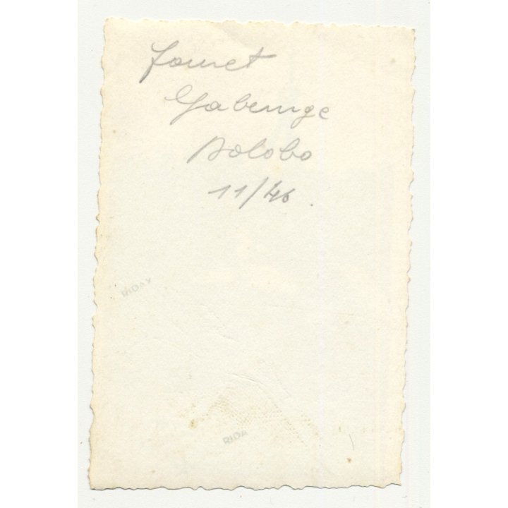 Gabenge - Bolobo / Congo: Big Dredge At Work *1 / Water Pipe (Vintage Photo B/W 1946)