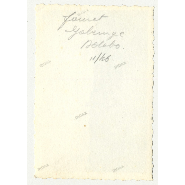 Gabenge - Bolobo / Congo: Big Dredge At Work *4 / Water Pipe (Vintage Photo B/W 1946)