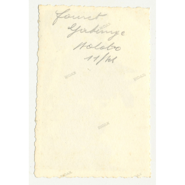 Gabenge - Bolobo / Congo: Tracked Construction Vehicle *1 / Natives (Vintage Photo B/W 1946)