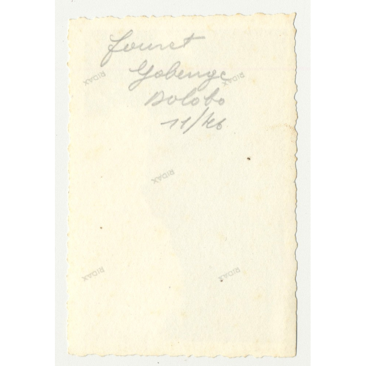 Gabenge - Bolobo / Congo: Tracked Construction Vehicle *2 / Radiator (Vintage Photo B/W 1946)