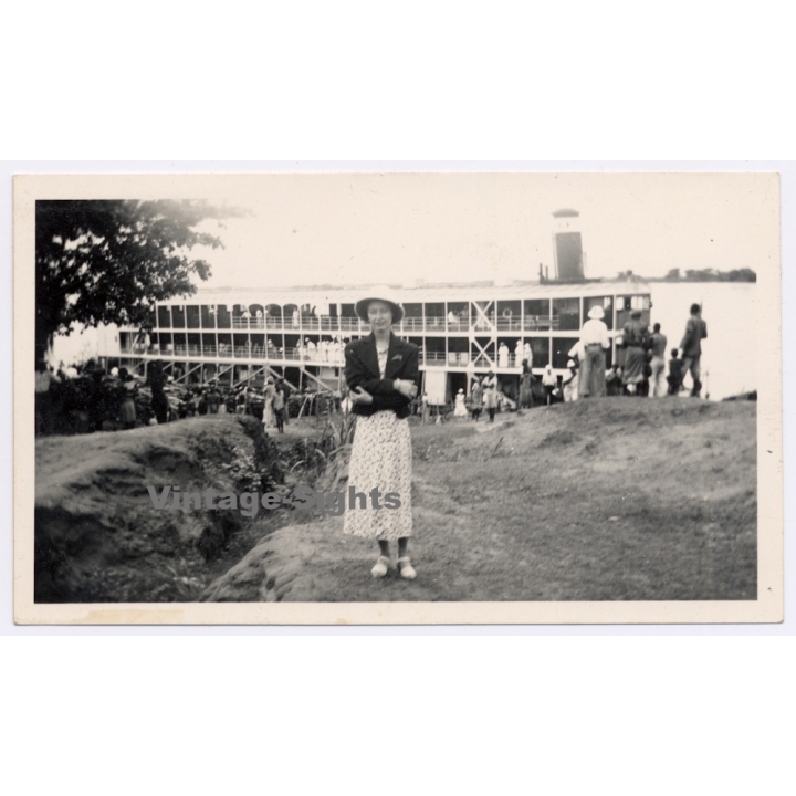 Belgian Congo: Princess Lilian Of Belgium During Visit*2 (Vintage Photo ~1955)