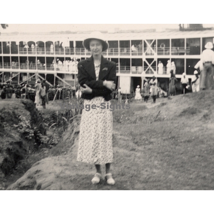 Belgian Congo: Princess Lilian Of Belgium During Visit*2 (Vintage Photo ~1955)