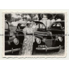 Léopoldville / Congo: Fancy Woman Poses In Front Of Mercury (Vintage Photo B/W 1939)