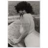 Erotic Study: Voluptuous Dark-Haired Nude Posing Outdoors (Vintage Photo GDR ~1980s)