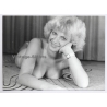 Erotic Study: Reclining Blonde Female Smiles At Camera (Vintage Photo GDR ~1980s)