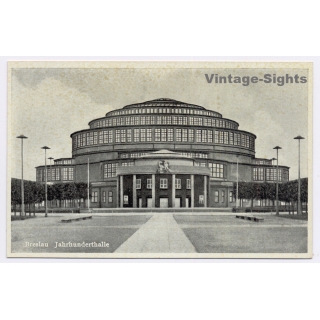 Breslau - Wroclaw / Schlesien: Jahrhunderthalle (Vintage PC ~1930s/1940s)