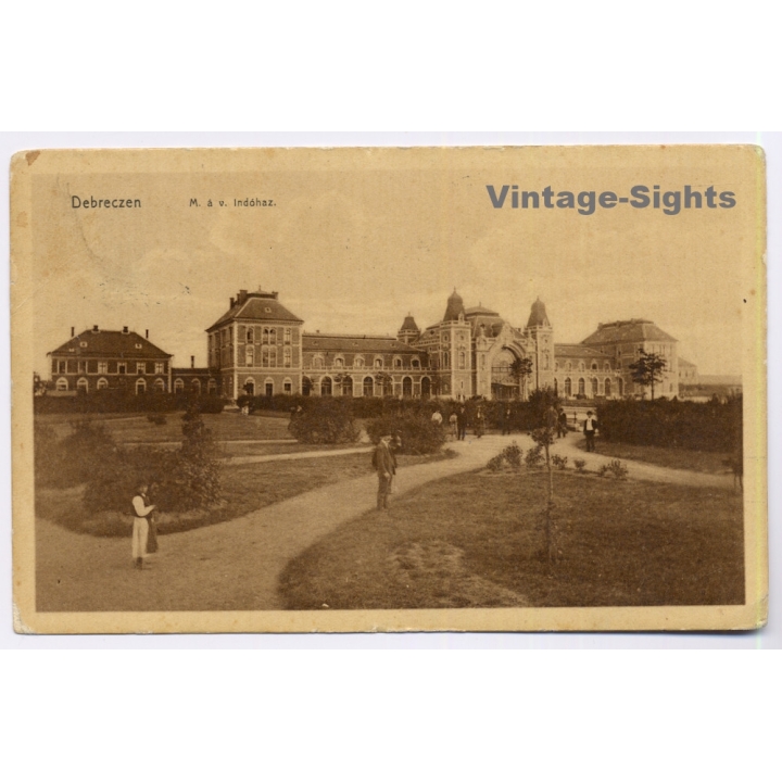 Debreczen / Hungary: Train Station - M.a.v. Indóhaz. (Vintage PC 1909)