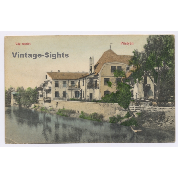 Piestany - Pöstyén / Slovakia: Villa On Shoreline (Vintage PC 1911)