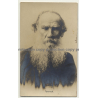 Portrait Of León Tolstói (Rare Vintage RPPC Gelatin Silver Photo ~1900)