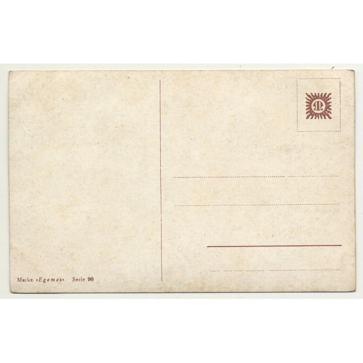 Portrait Of 2 Dogs (Vintage Artist Postcard: Egemes Serie 90)