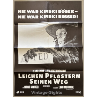 Klaus Kinski: Leichen Pflastern Seinen Weg / J.L. Trintignant (Vintage Poster ~1970s/1980s)