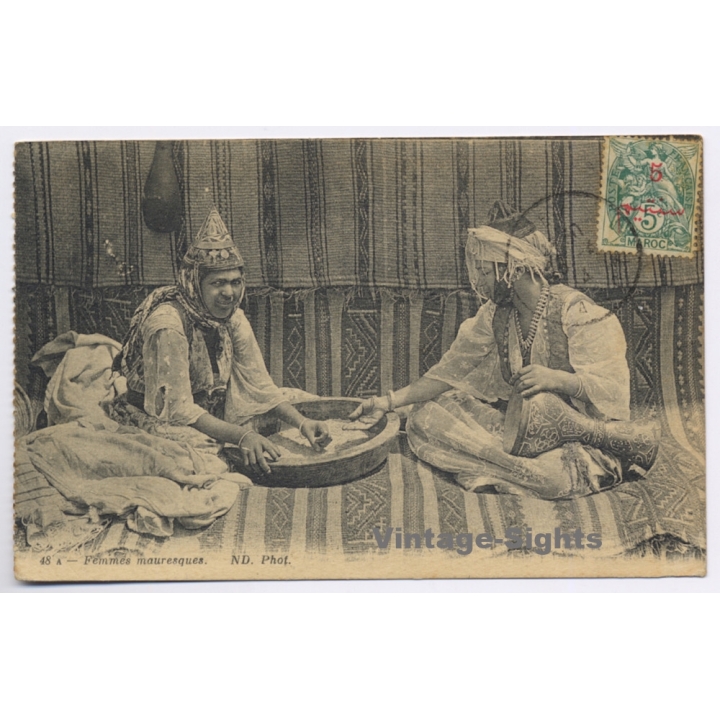 Maghreb: Femmes Mauresques / Campagne du Maroc  (Vintage PC 1914)