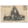 North Africa: Baba Salem / Basket Weaver - Vannier  (Vintage PC 1916)
