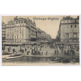 Marseille: Panorama de la Rue Canebrière (Vintage PC ~1900s/1910s)