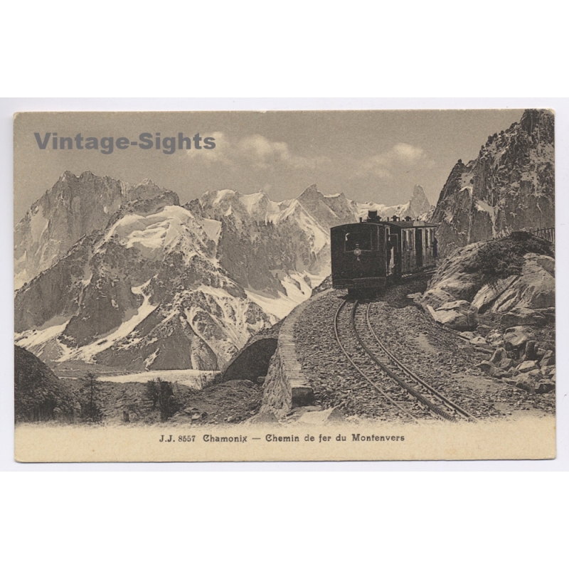 Chamonix:  Chemin De Fer Du Montenvers (Vintage PC ~1920s)