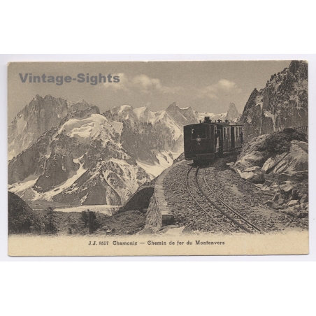 Chamonix:  Chemin De Fer Du Montenvers (Vintage PC ~1920s)
