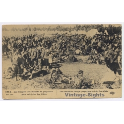 WW1:  Canadian Troups Preparing To Join The Allies (Vintage PC 1914)