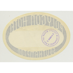 Metropole Hotel - Brighton / Great Britain (Vintage Luggage Label)