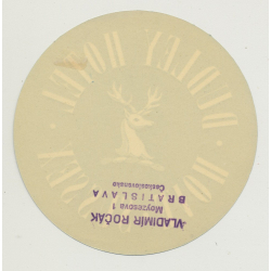 Dudley Hotel - Hove, Sussex / Great Britain (Vintage Luggage Label)