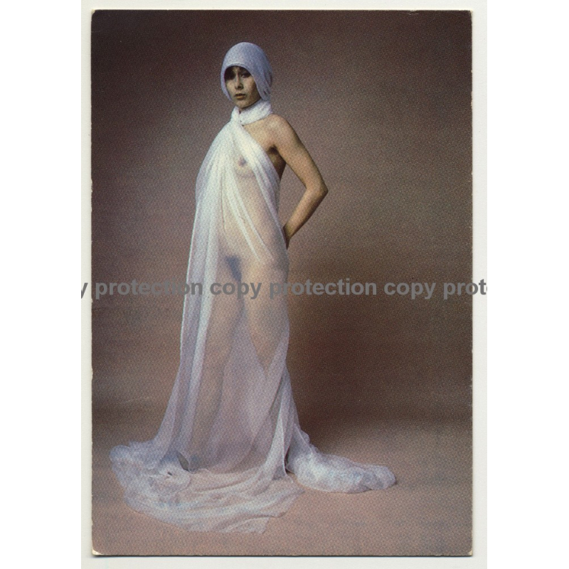 Karin Székessy: Yvonne Verschleiert I, 1978 (Vintage Artist Postcard 1984)