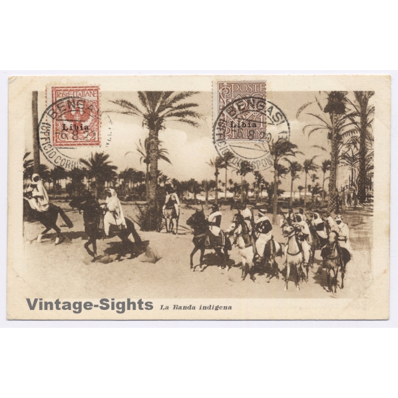 Italian Tripolitania (Libya): La Banda Indigena / Colonial Troops - Cavalry (Vintage PC 1920)