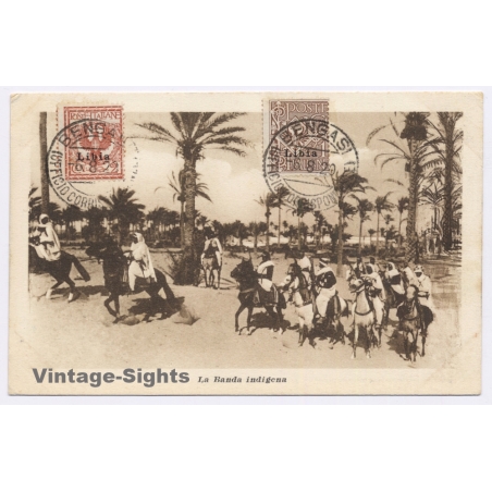 Italian Tripolitania (Libya): La Banda Indigena / Colonial Troops - Cavalry (Vintage PC 1920)