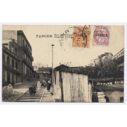 Tanger / Morocco: Rue du Télégraph / Telegraph Street (Vintage PC 1920)